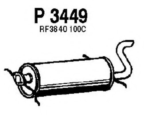 FENNO P3449 Глушитель выхлопных газов конечный для MAZDA 626 III (Мазда 626 3) FENNO P3449 Глушитель выхлопных газов конечный для MAZDA 626 III (Мазда 626 3)