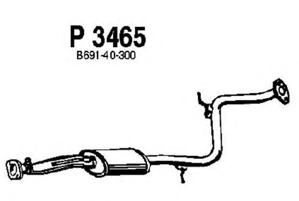 FENNO P3465 Средний глушитель выхлопных газов для MAZDA (Мазда) FENNO P3465 Средний глушитель выхлопных газов для MAZDA (Мазда)