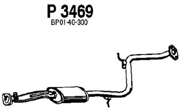 FENNO P3469 Средний глушитель выхлопных газов для MAZDA FAMILIA V (Мазда Фамилиа v) FENNO P3469 Средний глушитель выхлопных газов для MAZDA FAMILIA V (Мазда Фамилиа v)