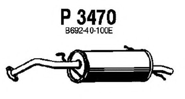 FENNO P3470 Глушитель выхлопных газов конечный для MAZDA 323 III (Мазда 323 3) FENNO P3470 Глушитель выхлопных газов конечный для MAZDA 323 III (Мазда 323 3)