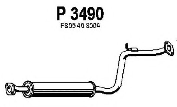 FENNO P3490 Средний глушитель выхлопных газов для MAZDA MX-6 (Мазда Мx-6) FENNO P3490 Средний глушитель выхлопных газов для MAZDA MX-6 (Мазда Мx-6)