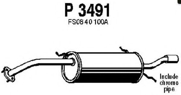 FENNO P3491 Глушитель выхлопных газов конечный для MAZDA MX-6 (Мазда Мx-6) FENNO P3491 Глушитель выхлопных газов конечный для MAZDA MX-6 (Мазда Мx-6)