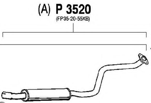FENNO P3520 Средний глушитель выхлопных газов для MAZDA 323 F VI (Мазда 323 ф6) FENNO P3520 Средний глушитель выхлопных газов для MAZDA 323 F VI (Мазда 323 ф6)