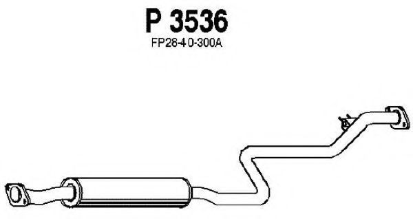 FENNO P3536 Средний глушитель выхлопных газов для MAZDA (Мазда) FENNO P3536 Средний глушитель выхлопных газов для MAZDA (Мазда)