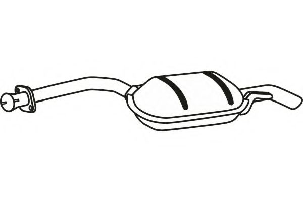 FENNO P3627 Средний глушитель выхлопных газов для MERCEDESBENZ (Мерседес бенц) FENNO P3627 Средний глушитель выхлопных газов для MERCEDESBENZ (Мерседес бенц)