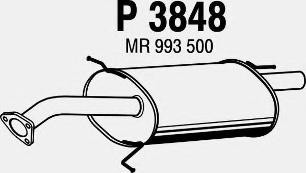 FENNO P3848 Глушитель выхлопных газов конечный для MITSUBISHI LANCER (Митсубиши/митсубиси Ланcэр) FENNO P3848 Глушитель выхлопных газов конечный для MITSUBISHI LANCER (Митсубиши/митсубиси Ланcэр)
