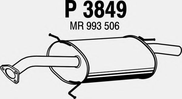 FENNO P3849 Глушитель выхлопных газов конечный для MITSUBISHI LANCER (Митсубиши/митсубиси Ланcэр) FENNO P3849 Глушитель выхлопных газов конечный для MITSUBISHI LANCER (Митсубиши/митсубиси Ланcэр)