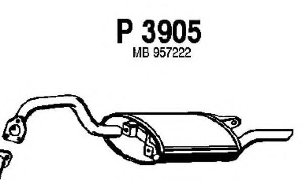FENNO P3905 Глушитель выхлопных газов конечный для MITSUBISHI ETERNA V (Митсубиши/митсубиси Этэрна v) FENNO P3905 Глушитель выхлопных газов конечный для MITSUBISHI ETERNA V (Митсубиши/митсубиси Этэрна v)