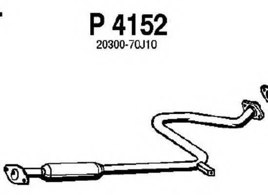 FENNO P4152 Средний глушитель выхлопных газов для NISSAN PRIMERA (Ниссан Примера) FENNO P4152 Средний глушитель выхлопных газов для NISSAN PRIMERA (Ниссан Примера)