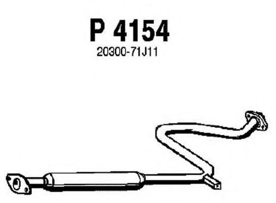 FENNO P4154 Средний глушитель выхлопных газов для NISSAN PRIMERA (Ниссан Примера) FENNO P4154 Средний глушитель выхлопных газов для NISSAN PRIMERA (Ниссан Примера)