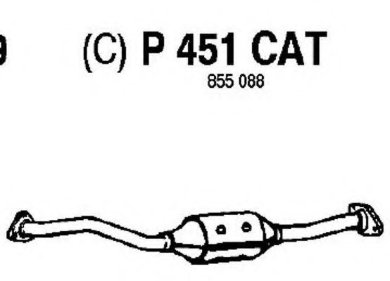 FENNO P451CAT Катализатор для OPEL (Опель) FENNO P451CAT Катализатор для OPEL (Опель)