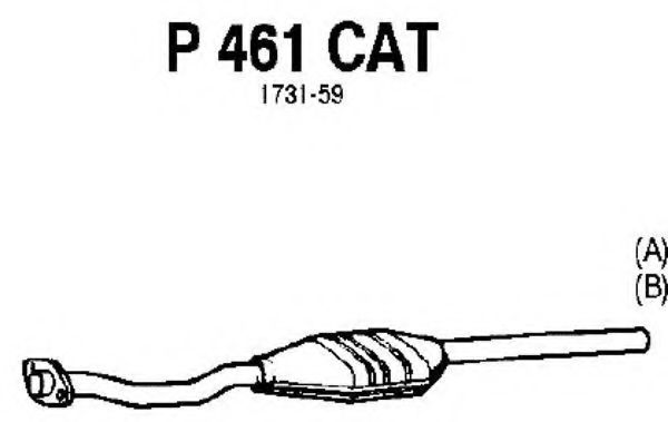 FENNO P461CAT Катализатор для PEUGEOT 106 (Пежо 106) FENNO P461CAT Катализатор для PEUGEOT 106 (Пежо 106)