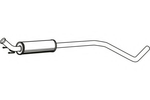 FENNO P4671 Средний глушитель выхлопных газов для CITROËN C4 II (CитроËн С4 2)