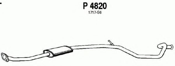 FENNO P4820 Средний глушитель выхлопных газов для PEUGEOT 206 SW (Пежо 206 св) FENNO P4820 Средний глушитель выхлопных газов для PEUGEOT 206 SW (Пежо 206 св)