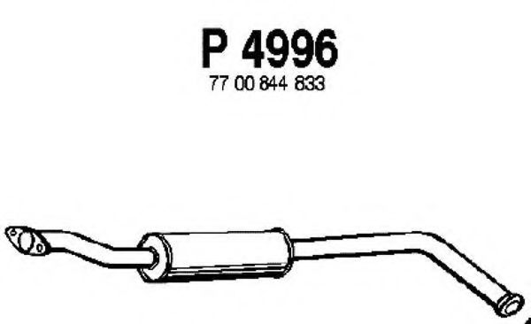 FENNO P4996 Средний глушитель выхлопных газов для RENAULT CLIO I (Рено Cлио и) FENNO P4996 Средний глушитель выхлопных газов для RENAULT CLIO I (Рено Cлио и)