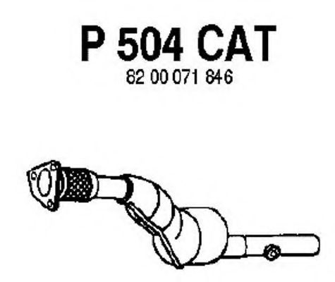 FENNO P504CAT Катализатор для RENAULT LAGUNA II (Рено Лагуна 2) FENNO P504CAT Катализатор для RENAULT LAGUNA II (Рено Лагуна 2)