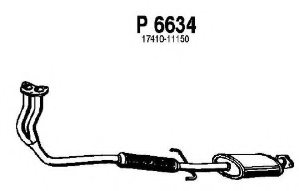 FENNO P6634 Предглушитель выхлопных газов для TOYOTA COROLLA FX (Тойота/тоета Cоролла инфинити фх) FENNO P6634 Предглушитель выхлопных газов для TOYOTA COROLLA FX (Тойота/тоета Cоролла инфинити фх)