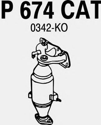 FENNO P674CAT Катализатор для TOYOTA AYGO (Тойота/тоета Аъго) FENNO P674CAT Катализатор для TOYOTA AYGO (Тойота/тоета Аъго)