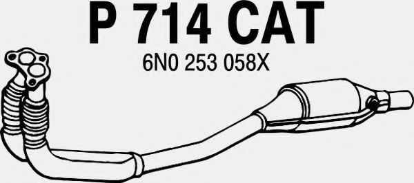 FENNO P714CAT Катализатор для VOLKSWAGEN POLO (Фольксваген Поло) FENNO P714CAT Катализатор для VOLKSWAGEN POLO (Фольксваген Поло)