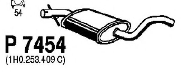 FENNO P7454 Средний глушитель выхлопных газов для VOLKSWAGEN VENTO (Фольксваген Венто) FENNO P7454 Средний глушитель выхлопных газов для VOLKSWAGEN VENTO (Фольксваген Венто)