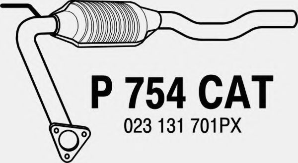 FENNO P754CAT Катализатор для VOLKSWAGEN T4 MULTIVAN (Фольксваген Т4 мултиvан) FENNO P754CAT Катализатор для VOLKSWAGEN T4 MULTIVAN (Фольксваген Т4 мултиvан)