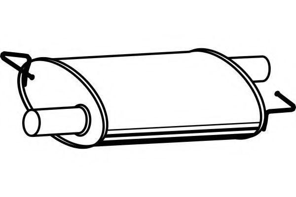 FENNO P7554 Средний глушитель выхлопных газов для VOLKSWAGEN T5 CARAVELLE (Фольксваген Т5 каравелла) FENNO P7554 Средний глушитель выхлопных газов для VOLKSWAGEN T5 CARAVELLE (Фольксваген Т5 каравелла)