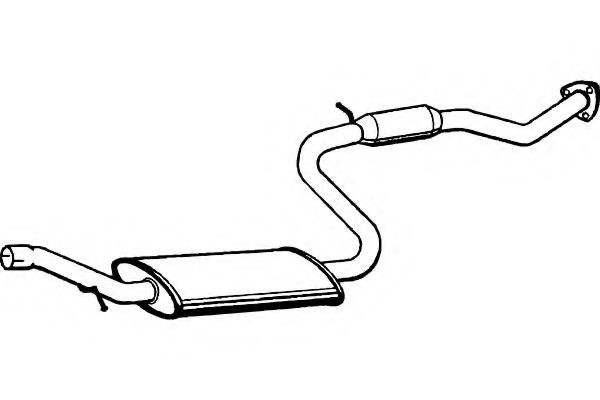FENNO P7808 Средний глушитель выхлопных газов 