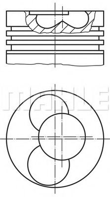 PERFECT CIRCLE 56 02848 0 Поршень для AUDI 90 (Ауди 90) PERFECT CIRCLE 56 02848 0 Поршень для AUDI 90 (Ауди 90)