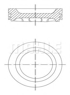 PERFECT CIRCLE 59 80528 1 Поршень для PEUGEOT 207 (Пежо 207) PERFECT CIRCLE 59 80528 1 Поршень для PEUGEOT 207 (Пежо 207)