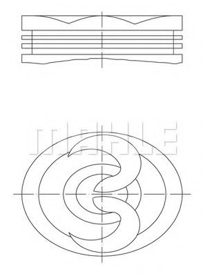 PERFECT CIRCLE 55 03728 0 Поршень для PEUGEOT 309 (Пежо 309) PERFECT CIRCLE 55 03728 0 Поршень для PEUGEOT 309 (Пежо 309)