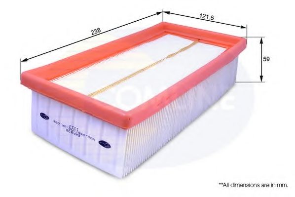 COMLINE EAF838 Воздушный фильтр для CITROËN C4 CACTUS (CитроËн С4 кактус) COMLINE EAF838 Воздушный фильтр для CITROËN C4 CACTUS (CитроËн С4 кактус)