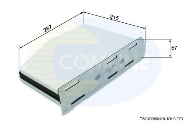COMLINE EKF118 Фильтр, воздух во внутренном пространстве для AUDI (Ауди) COMLINE EKF118 Фильтр, воздух во внутренном пространстве для AUDI (Ауди)