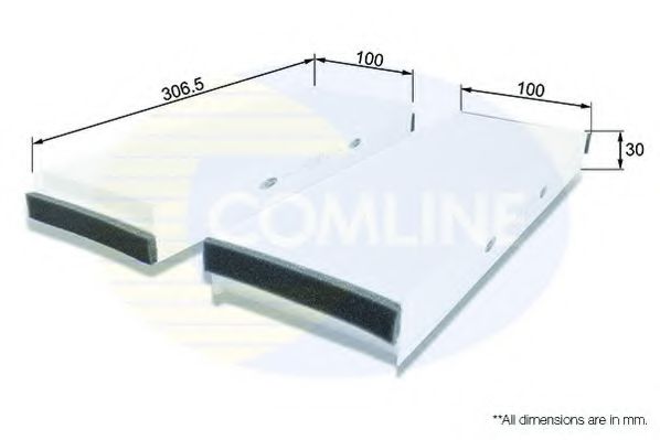COMLINE EKF164 Фильтр, воздух во внутренном пространстве для AUDI (Ауди) COMLINE EKF164 Фильтр, воздух во внутренном пространстве для AUDI (Ауди)