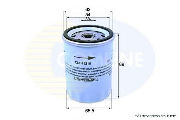 COMLINE CNS11216 Масляный фильтр для NISSAN MICRA III (Ниссан Микра 3) COMLINE CNS11216 Масляный фильтр для NISSAN MICRA III (Ниссан Микра 3)