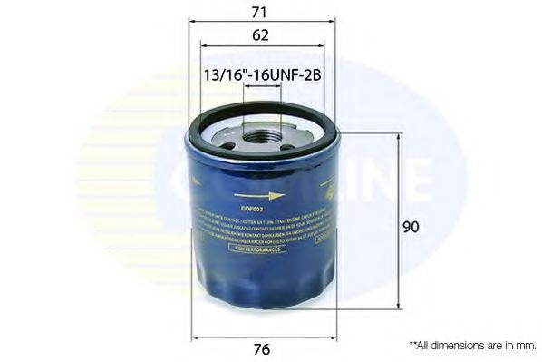 COMLINE EOF003 Масляный фильтр для ROVER (Ровер) COMLINE EOF003 Масляный фильтр для ROVER (Ровер)
