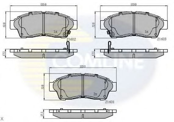 COMLINE CBP3260 Тормозные колодки для TOYOTA CALDINA (Тойота/тоета Cалдина) COMLINE CBP3260 Тормозные колодки для TOYOTA CALDINA (Тойота/тоета Cалдина)