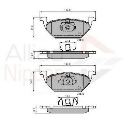 COMLINE ADB0889 Тормозные колодки для VOLKSWAGEN (Фольксваген) COMLINE ADB0889 Тормозные колодки для VOLKSWAGEN (Фольксваген)