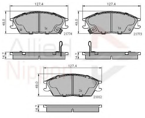 COMLINE ADB3253 Тормозные колодки для HYUNDAI EXCEL (Хендай Эxcэл) COMLINE ADB3253 Тормозные колодки для HYUNDAI EXCEL (Хендай Эxcэл)