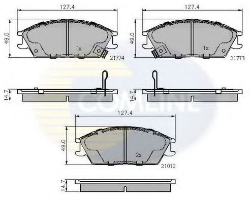 COMLINE CBP3253 Тормозные колодки для HYUNDAI EXCEL (Хендай Эxcэл) COMLINE CBP3253 Тормозные колодки для HYUNDAI EXCEL (Хендай Эxcэл)