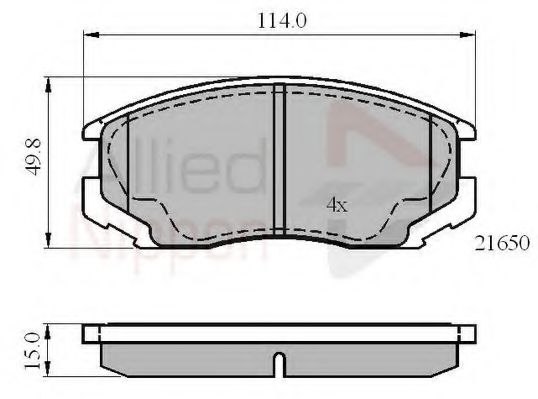 COMLINE ADB0415 Тормозные колодки для MITSUBISHI LANCER IV (Митсубиши/митсубиси Ланcэр иv) COMLINE ADB0415 Тормозные колодки для MITSUBISHI LANCER IV (Митсубиши/митсубиси Ланcэр иv)