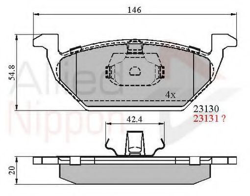 COMLINE ADB0737 Тормозные колодки для VOLKSWAGEN (Фольксваген) COMLINE ADB0737 Тормозные колодки для VOLKSWAGEN (Фольксваген)