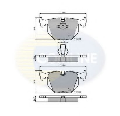 COMLINE CBP01547 Тормозные колодки для BMW (Бмв) COMLINE CBP01547 Тормозные колодки для BMW (Бмв)