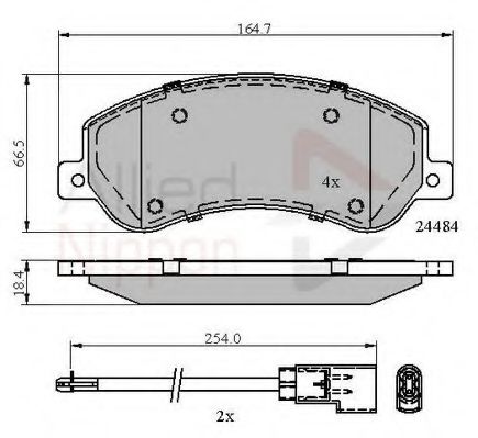 COMLINE ADB21512 Тормозные колодки для VOLKSWAGEN AMAROK (Фольксваген Амарок) COMLINE ADB21512 Тормозные колодки для VOLKSWAGEN AMAROK (Фольксваген Амарок)