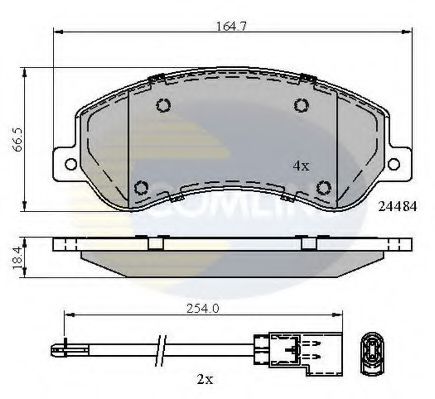 COMLINE CBP21512 Тормозные колодки для VOLKSWAGEN AMAROK (Фольксваген Амарок) COMLINE CBP21512 Тормозные колодки для VOLKSWAGEN AMAROK (Фольксваген Амарок)