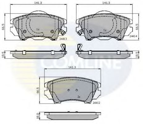 COMLINE CBP31680 Тормозные колодки для CHEVROLET CAMARO (Шевроле Cамаро) COMLINE CBP31680 Тормозные колодки для CHEVROLET CAMARO (Шевроле Cамаро)