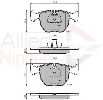 COMLINE ADB01096 Тормозные колодки для BMW (Бмв) COMLINE ADB01096 Тормозные колодки для BMW (Бмв)
