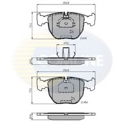 COMLINE CBP01096 Тормозные колодки для BMW (Бмв) COMLINE CBP01096 Тормозные колодки для BMW (Бмв)