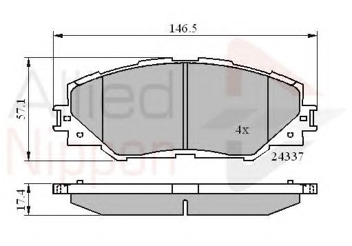 COMLINE ADB01625 Тормозные колодки для TOYOTA AURIS ING SPORTS (Тойота/тоета Аурис спорт) COMLINE ADB01625 Тормозные колодки для TOYOTA AURIS ING SPORTS (Тойота/тоета Аурис спорт)