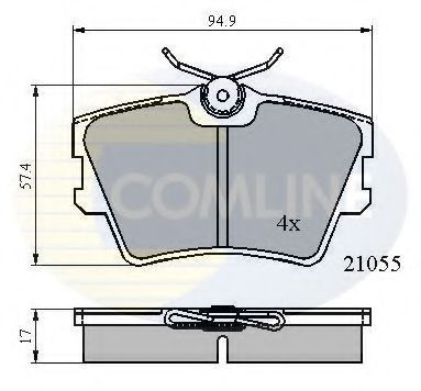 COMLINE CBP0272 Тормозные колодки для VOLKSWAGEN (Фольксваген) COMLINE CBP0272 Тормозные колодки для VOLKSWAGEN (Фольксваген)