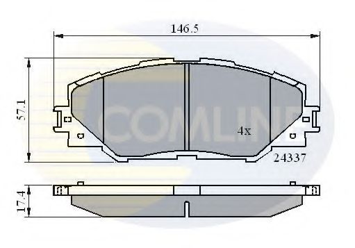COMLINE CBP01625 Тормозные колодки для TOYOTA AURIS ING SPORTS (Тойота/тоета Аурис спорт) COMLINE CBP01625 Тормозные колодки для TOYOTA AURIS ING SPORTS (Тойота/тоета Аурис спорт)